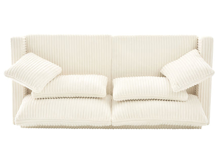 Modern Loveseat Sofa With 4 Pillows
