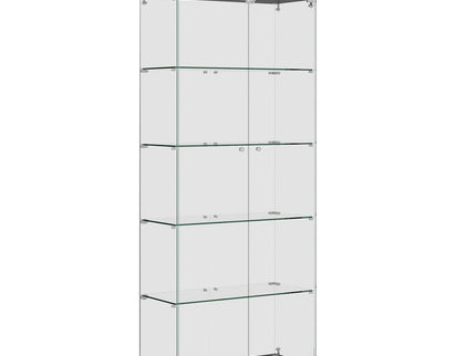 Display Cabinet With Shelf Double Doors And Lock