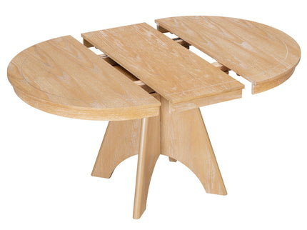 Extendable Dining Table With Sturdy Crossed Legs