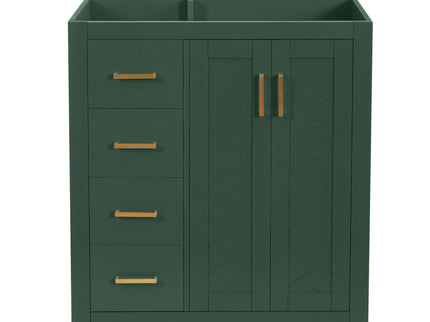 Retro Style Bathroom Vanity With 3 Drawers & Soft-Closing Doors