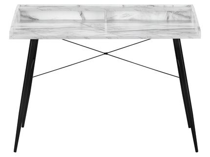 Computer Desk For Home Office, Laptop Storage Shelves, Contemporary & Modern