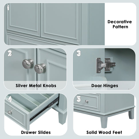 Modern Bathroom Vanity Base Only With Doors And Drawer
