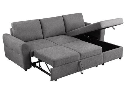 Kenna- Sleeper Sectional Sofa With Storage Ottoman