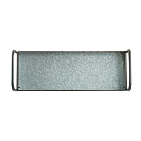 Homestead Galvanized Shelf Display 3 Tier - Metallic Gray