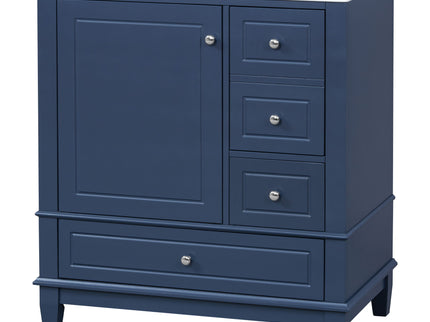 Freestanding Bathroom Vanity With Sink, Soft Close Door, 3 Drawers