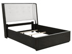 Black / 4 Pc. Bed, Nightstand, Dresser, Mirror / Queen