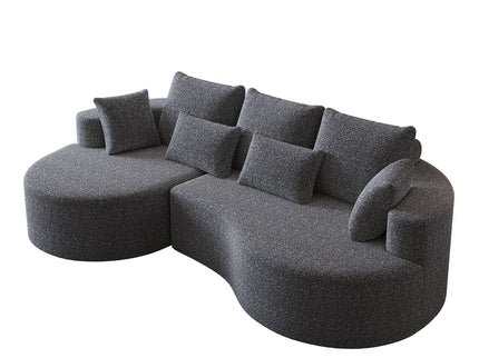 Curved Oversized Sectional Sofa With Extra Deep Seat