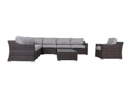 Outdoor Wicker Conversation Set With Cushions, All Weather