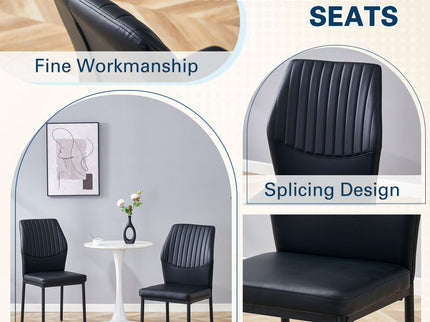 Ergonomic Simple Chair With Metal Leg