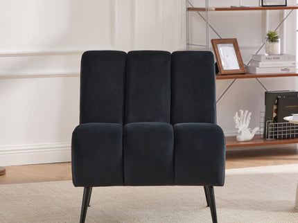 Upholstered Armless Chair For Living Room
