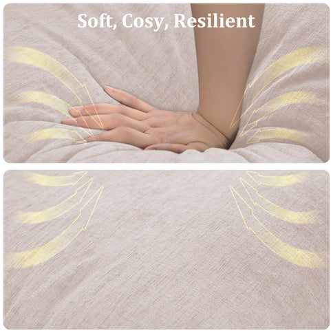 Modern Modular L Shaped Sofa Couch Reversible Ottoman With Storage Removable And Washable Cushions Sofa With USB Ports & Cup Holder For Living Room