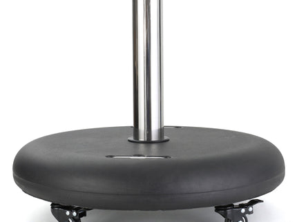 Wheelie - Round Umbrella Base With Stainless Steel Holder