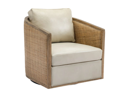 Barrel, Comfy Round Accent Sofa Chair With 360 Degree Swivel, Leisure Arm
