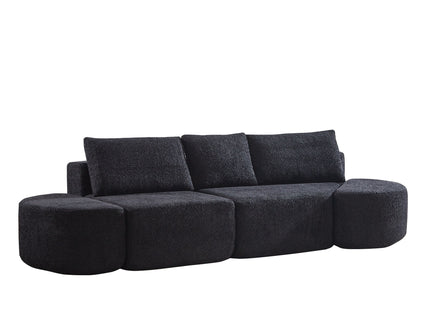 V - Shaped Modular Sofa Set With 3 Pillow