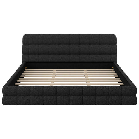 Upholstered Platform Bed With Headboard
