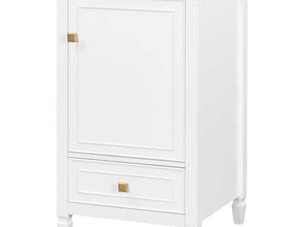 Freestanding Bathroom Vanity With Sink, Soft Closing Door, Drawer Storage - White