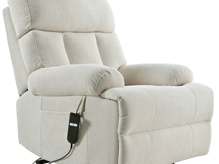 Oversized Power Lift Recliner Chai With Remote Control, Side Pocket, Spacious Seat