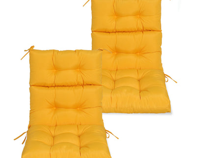 2 Piece High Back Patio Chair Cushion Set