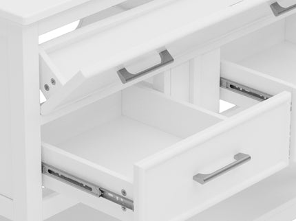Bathroom Vanity With Ceramic Sink, Tip Out Tray & 2 Full Extension Drawers