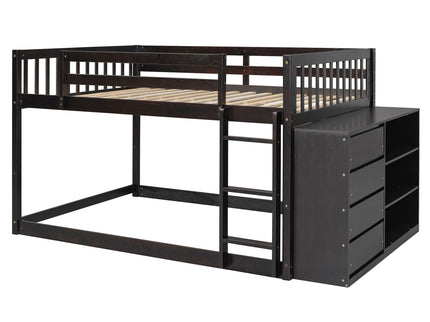 Bunk Bed With 4 Drawers And 3 Shelves