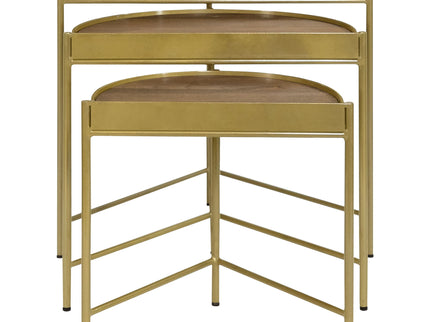Darlene - 3 Piece Nesting Table Set - Brown