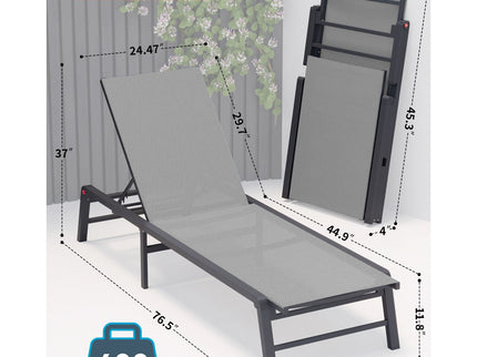 Chaise Lounge Outdoor (Set of 2)