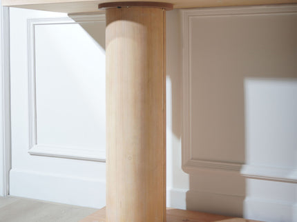 Double Cylinder Base Console Table For Living Room - Multi