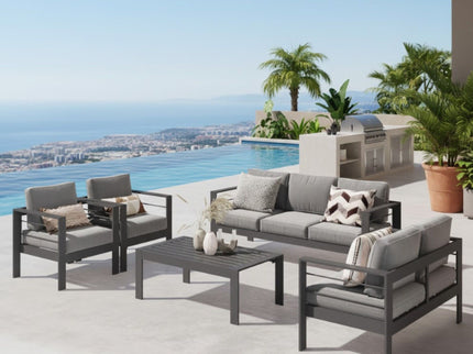 Outdoor Patio Set, All-Weather & Thick Cushions