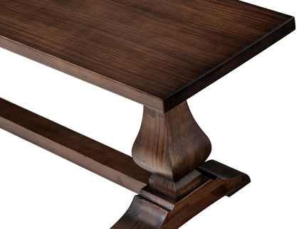 Whitmore - Trestle Dining Bench - Dark Brown
