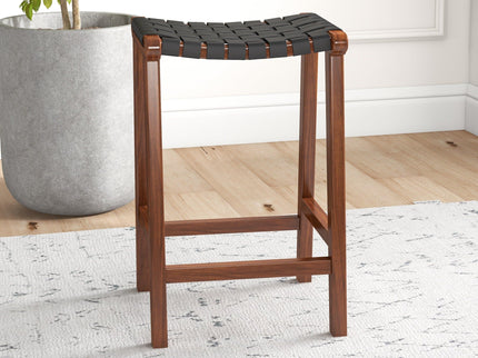 James - Mid-Century Modern Genuine Counter Stool