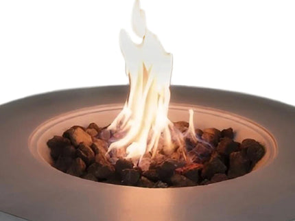 Reinforced - Propane Gas Outdoor Fire Pit Table With Lid