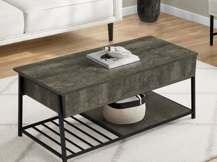 Contemporary Coffee Table, Lift Top, Rectangular