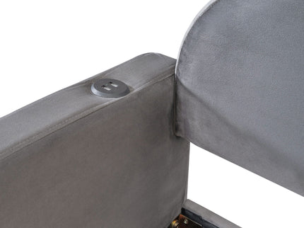 Upholstered Daybed With Cloud-Shaped Backrest, Trundle & 2 Drawers And USB Ports