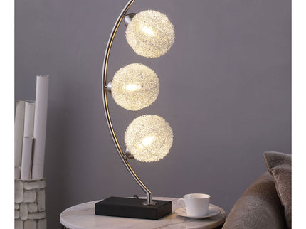 Mcdougal - Spherical Table Lamp With LED Lighting - Black