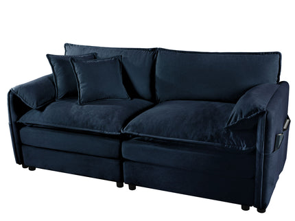 Modern Oversized Loveseat Sofa With Deep Seat And Diy Combination