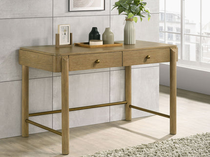 Benson - 2 Drawer Vanity Desk Makeup Table - Sand