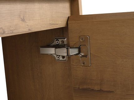 Wall Mounted Bathroom Vanity With Sink And Storage Rack, Soft Close Doors