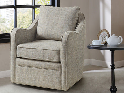 Wide Seat Arm Chair With 360 Degree Rotation