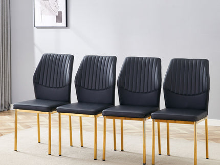 Luxury Simple Chair With Metal Leg