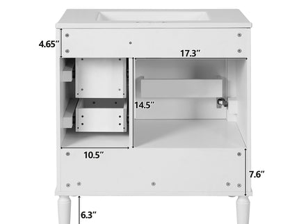 Traditional Bathroom Vanity Set With Soft Close Doors