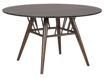 Shirley - Round Dining Table - Dark Walnut