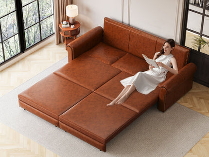 Chesterfield Sofa & Pull Out Bed