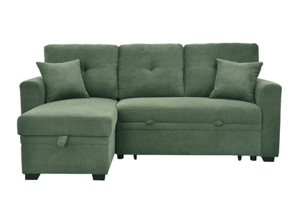 Sleeper Sectional With Pull Out Bed, Reversible Chaise