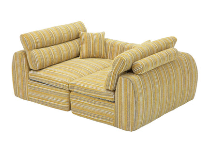 3 Seater, Couch With Throw Pillows For Living Room