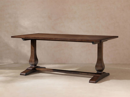 Whitmore - Trestle Dining Table - Dark Brown