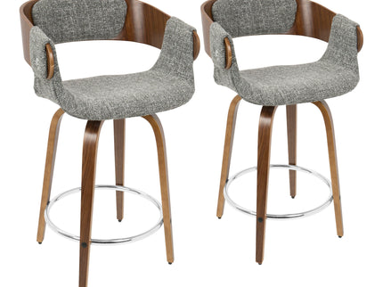 Elisa - Mid Century Modern Counter Stool (Set of 2)