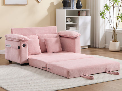 Upholstered Futon Convertible Floor Sofa Bed
