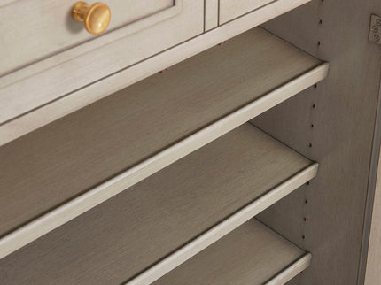 Dauphin - Handpainted Entryway Storage Cabinet - Gray Cashmere
