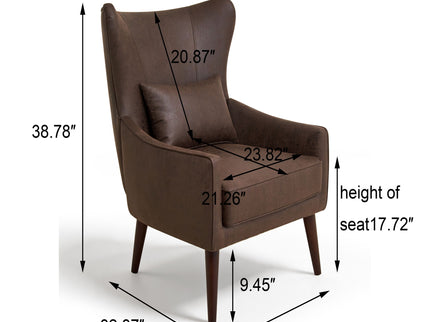Leisure Chair With Curved Backrest