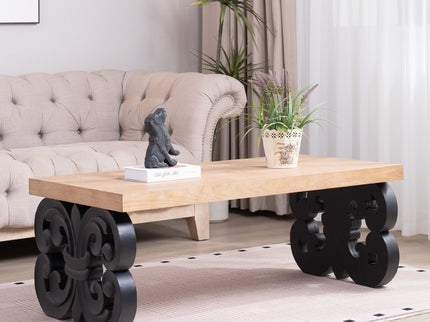 Ornate Scroll Base Coffee Table